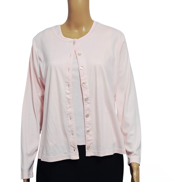 Sweaters - Vintage LL Bean Twinset  Cardigan And Matching Short Sleeve Top Medium